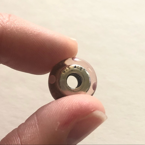 💕3/$70 925 & Pink Murano Polkadot PANDORA Charm - Picture 4 of 8